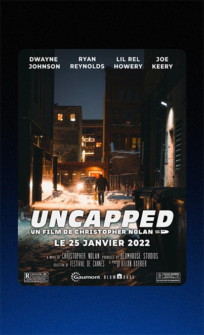 a poster of a movie - dark atmosphere - small street in the night orange tones